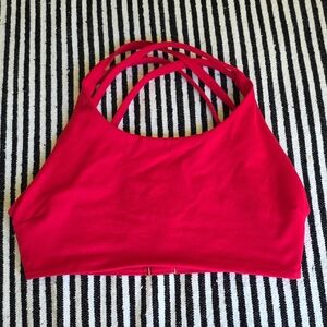Red Strappy Crop Top